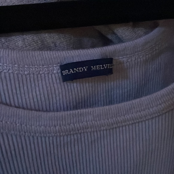 Brandy Melville Light Purple/Blue Ribbed Tank - Picture 2 of 2